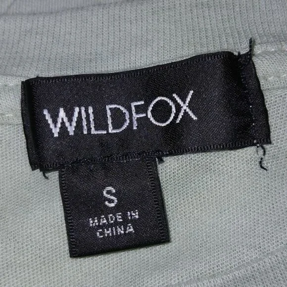 Wildfox On the Prowl Keke Mint Green Crewneck T-shirt - Picture 5 of 6